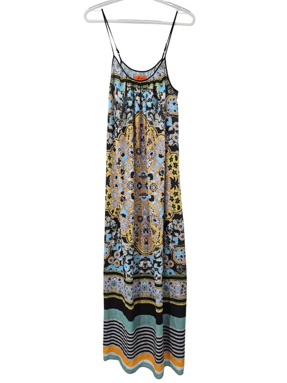 Clover Canyon Paisley Medallion Maxi Dress Women's Size S Boho Hippie Summer
